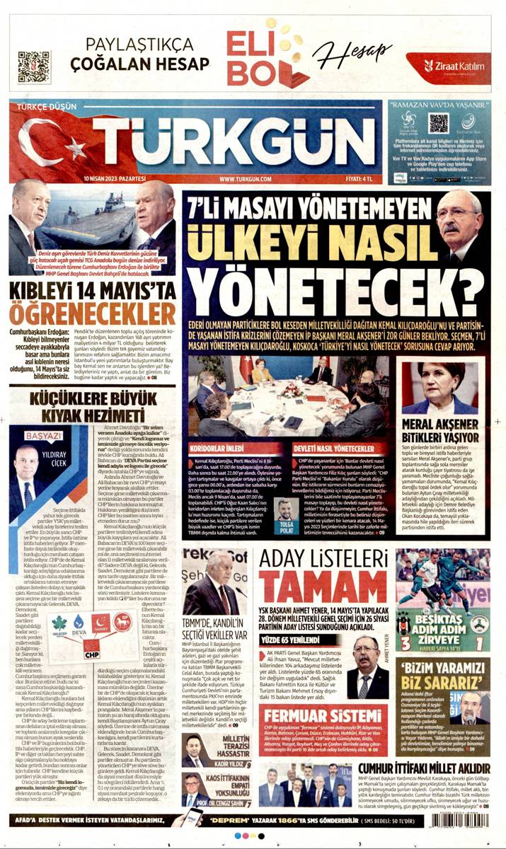 14 Mayıs seçiminde son viraj! Gazeteler aday listelerini nasıl gördü? 6