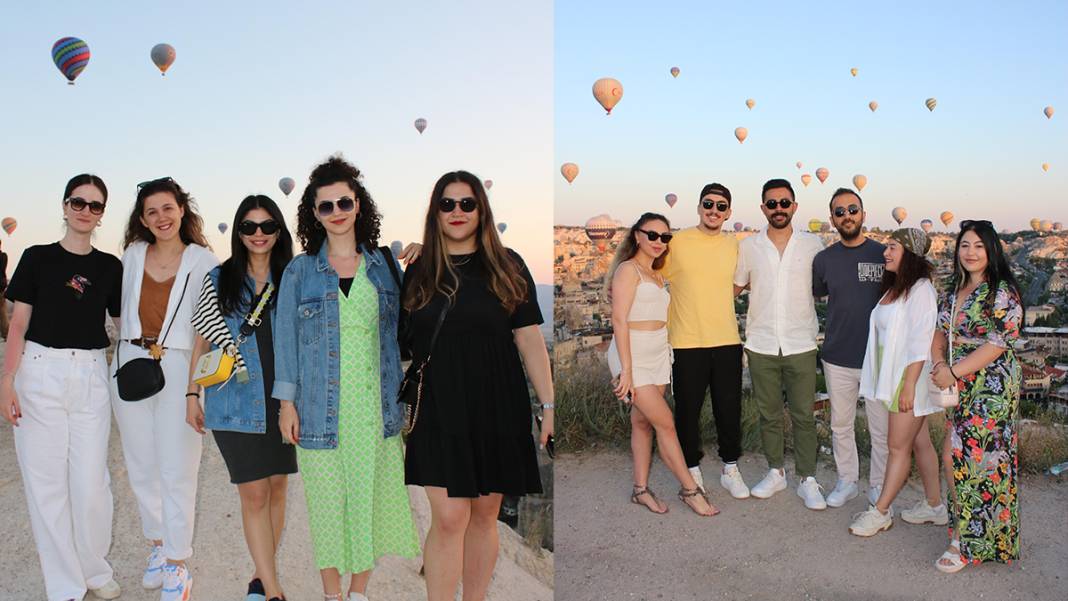 Yabancılar biniyor Türkler izliyor! Kapadokya'da bir saatlik balon turu 100 euro 9