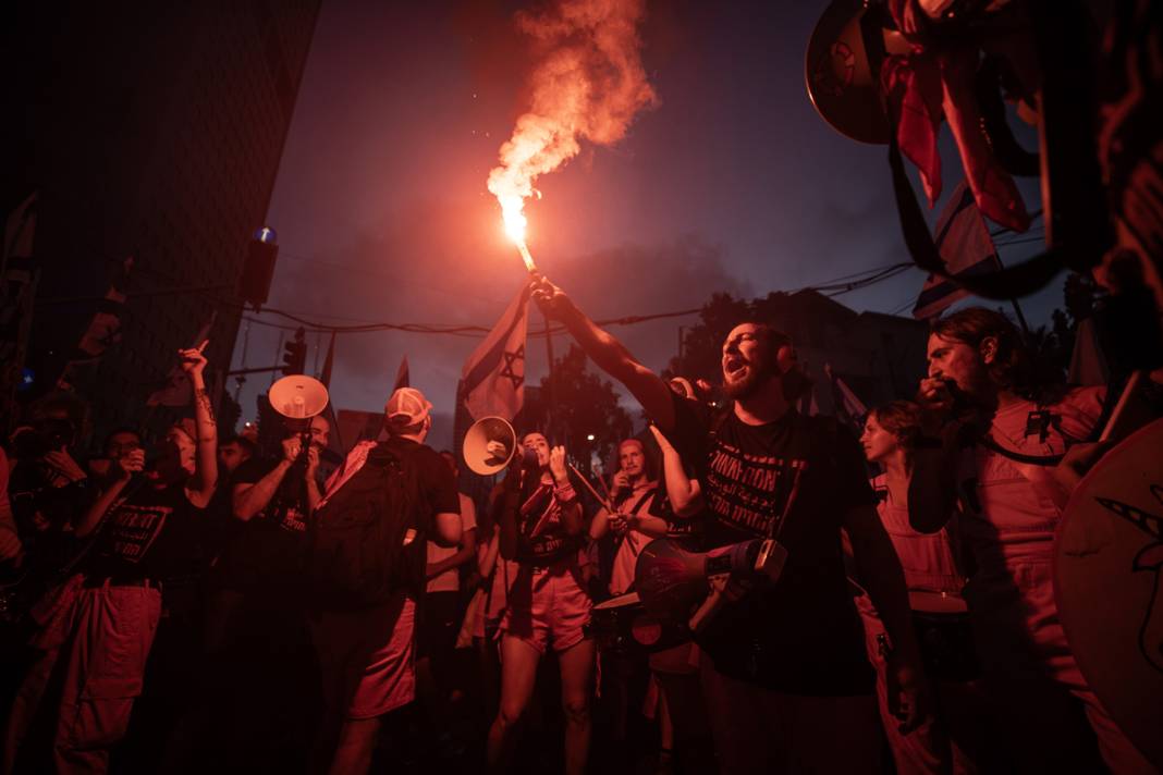 'Yargı reformu' protestoları 27. haftasında: İsrail polisinden TOMA'lı müdahale 18