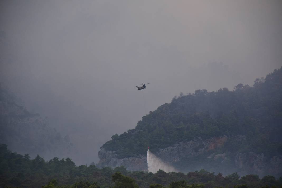 Kemer alev alev! Orman yangınıyla mücadelede dördüncü gün... 9