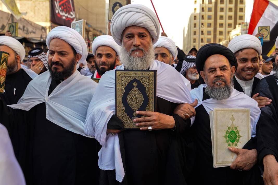 Kur'an yakma eylemleri Kerbela'da protesto edildi: Binlerce Sadr destekçisi katıldı 20