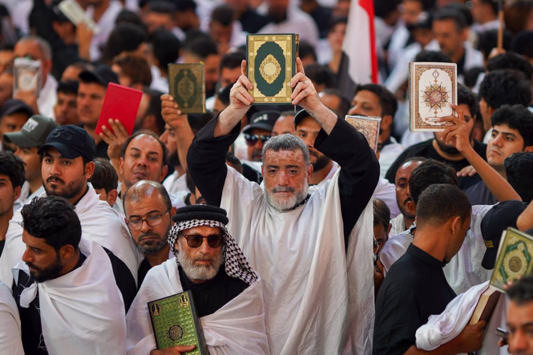 Kur'an yakma eylemleri Kerbela'da protesto edildi: Binlerce Sadr destekçisi katıldı 14