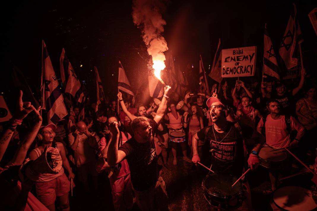 Netanyahu vazgeçmiyor İsrailliler direniyor: Kritik haftada meydan eylemcilerin 14