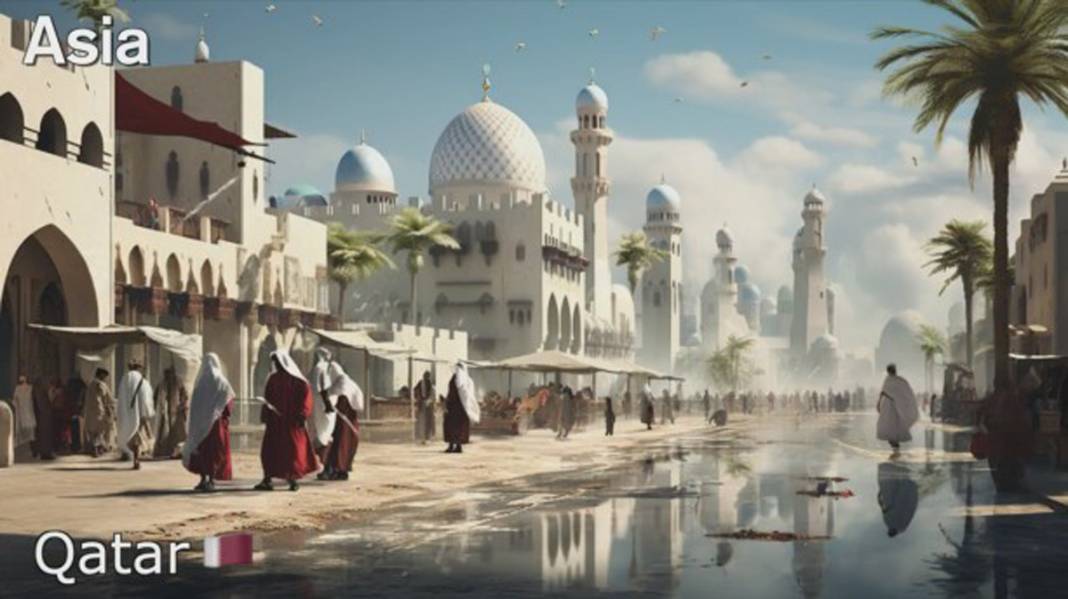 Asya ülkeleri gelecekte nasıl görünecek? İşte yapay zekaya göre Türkiye dahil 20. yüzyılda ülke manzaraları... 26