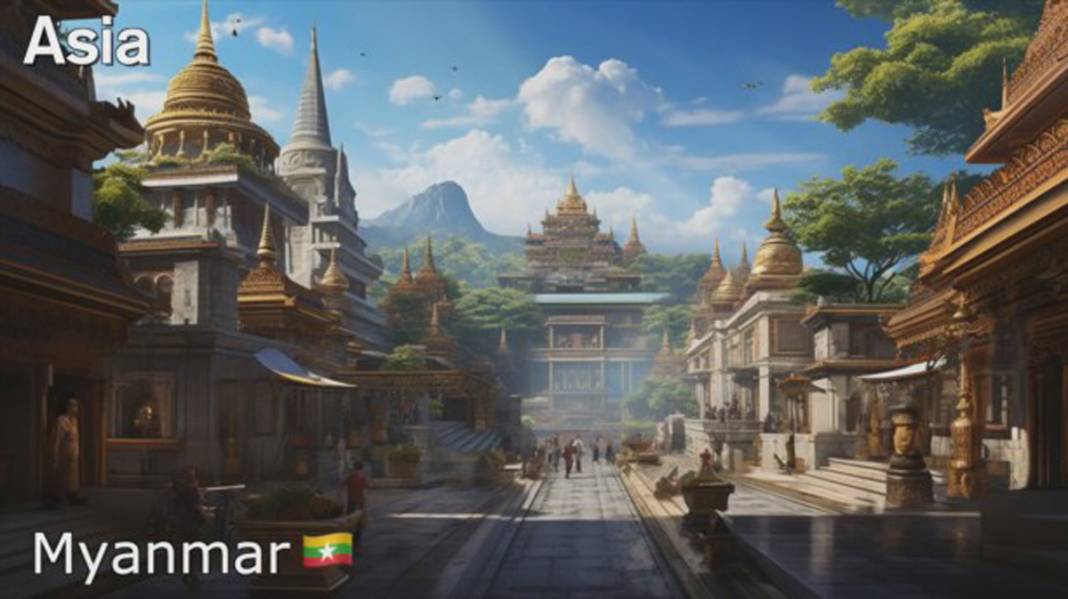 Asya ülkeleri gelecekte nasıl görünecek? İşte yapay zekaya göre Türkiye dahil 20. yüzyılda ülke manzaraları... 16