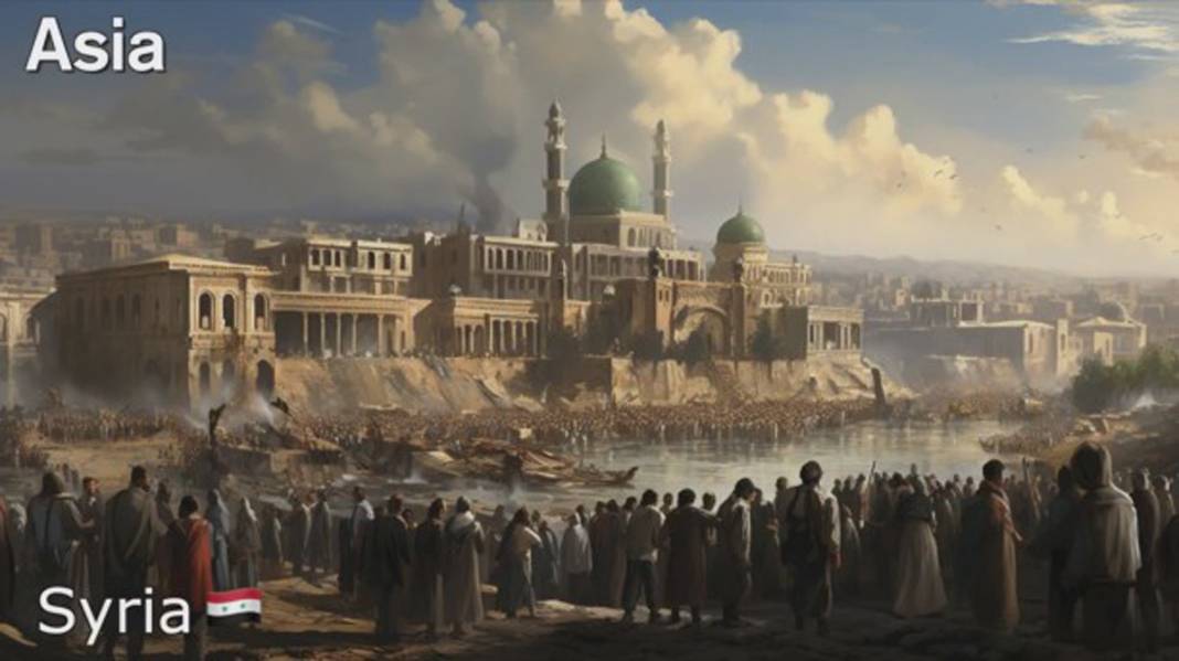 Asya ülkeleri gelecekte nasıl görünecek? İşte yapay zekaya göre Türkiye dahil 20. yüzyılda ülke manzaraları... 10