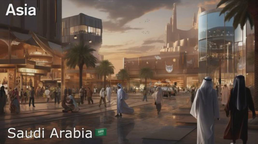 Asya ülkeleri gelecekte nasıl görünecek? İşte yapay zekaya göre Türkiye dahil 20. yüzyılda ülke manzaraları... 9