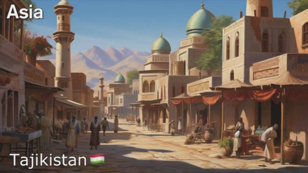 Asya ülkeleri gelecekte nasıl görünecek? İşte yapay zekaya göre Türkiye dahil 20. yüzyılda ülke manzaraları... 8