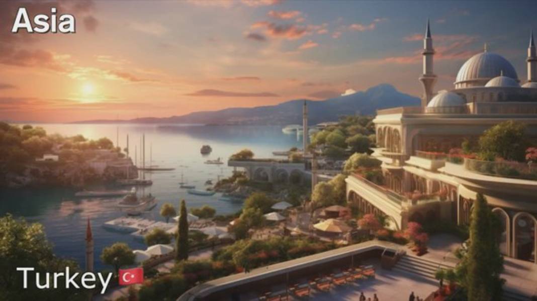 Asya ülkeleri gelecekte nasıl görünecek? İşte yapay zekaya göre Türkiye dahil 20. yüzyılda ülke manzaraları... 5