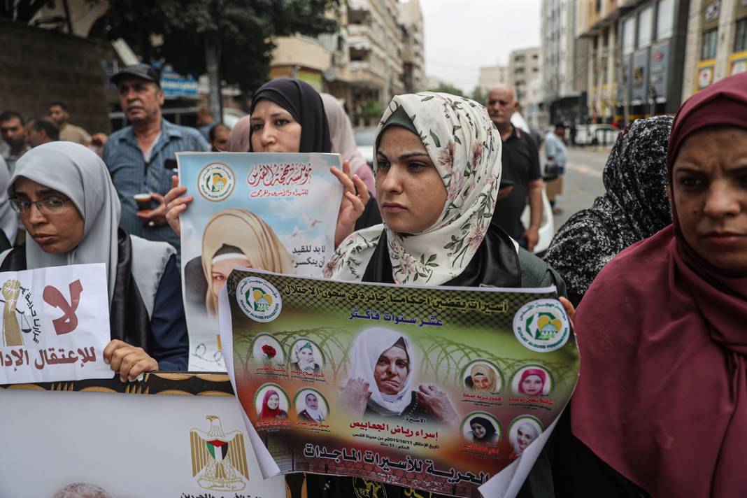 4 bin 500 Filistinli İsrail esaretinde: Gazze Şeridi'nde protesto 6