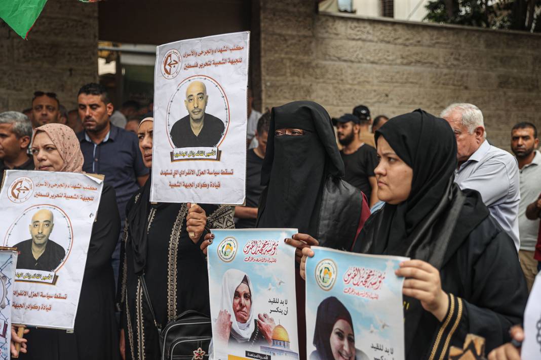 4 bin 500 Filistinli İsrail esaretinde: Gazze Şeridi'nde protesto 5