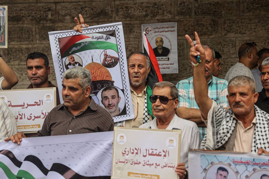 4 bin 500 Filistinli İsrail esaretinde: Gazze Şeridi'nde protesto 2