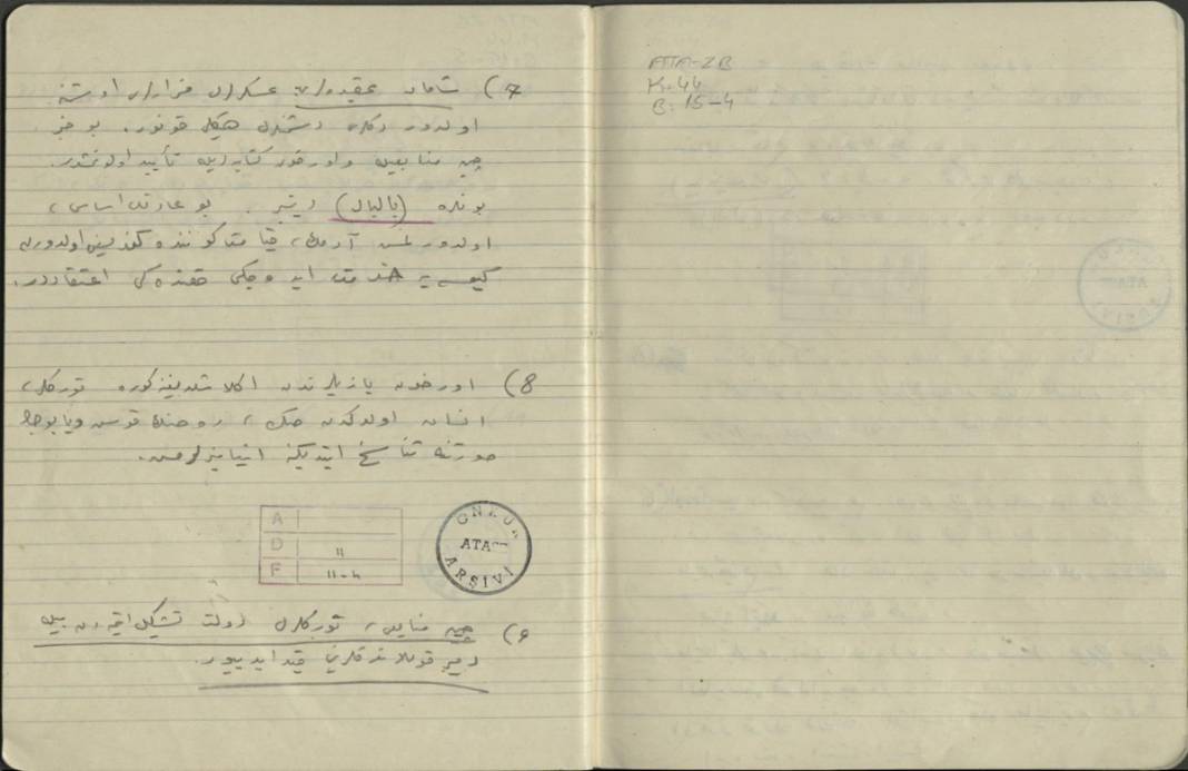 Atatürk'ün el yazısını içeren koleksiyon gün yüzüne çıktı 22