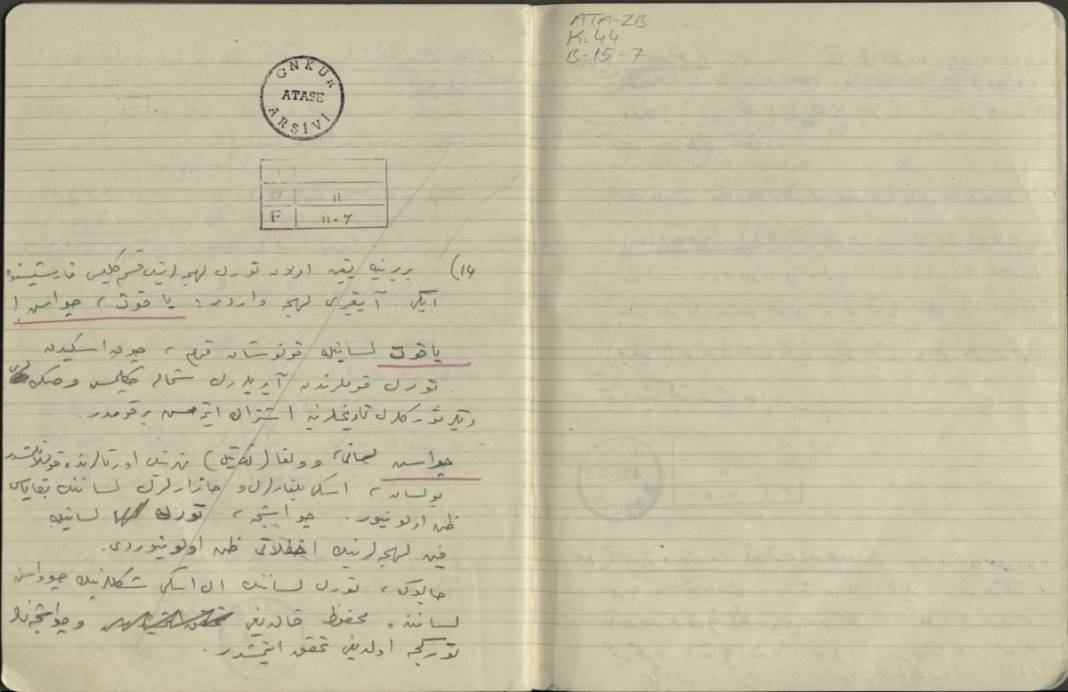 Atatürk'ün el yazısını içeren koleksiyon gün yüzüne çıktı 12