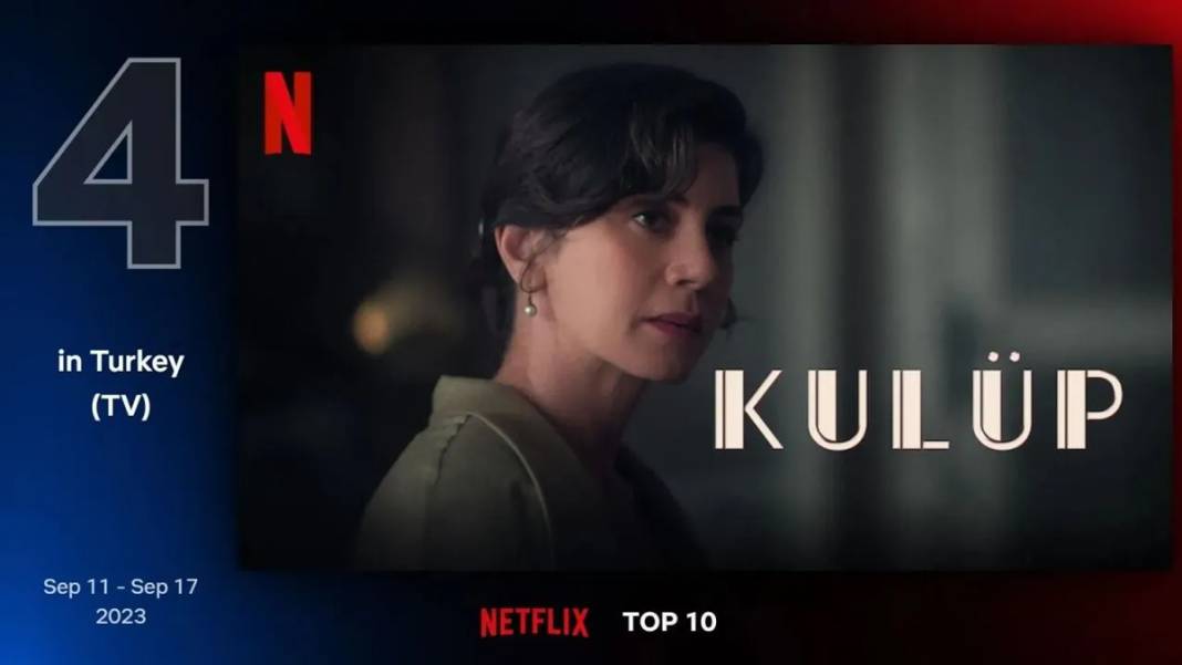 Netflix Türkiye'nin en çok izlenen dizileri belli oldu: Zirve 'Kulüp'ün 7