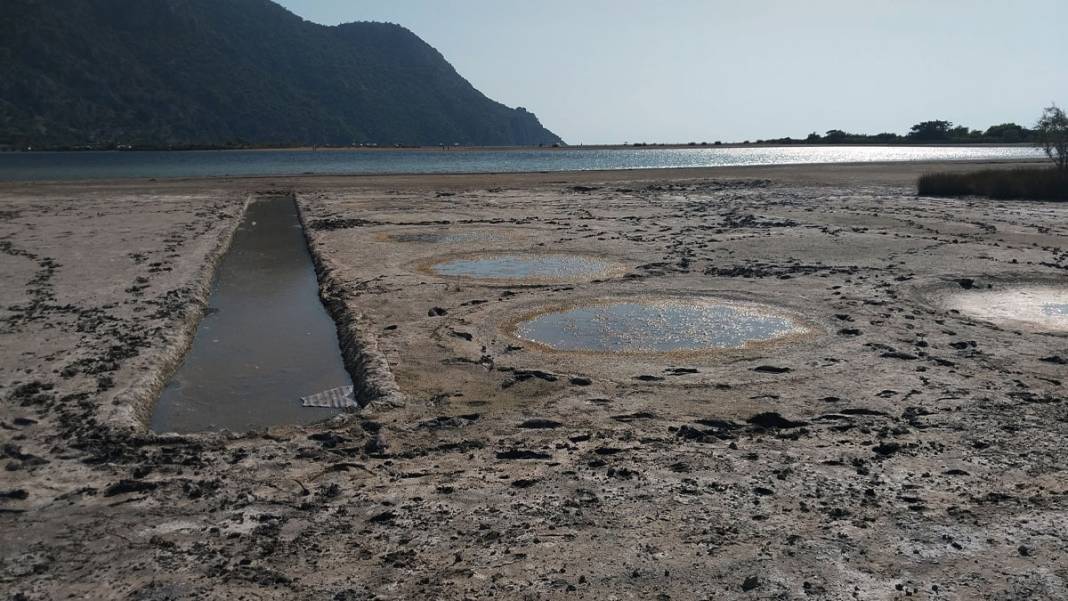 İztuzu'nda sular çekilince ortaya çıktı: Kaunos Antik Kenti'nde 2 bin yıllık tuz tesisi 1