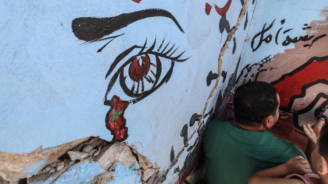 İdlibli graffiticiden Fas'a dayanışma mesajı: Acınız bizim acımız 9