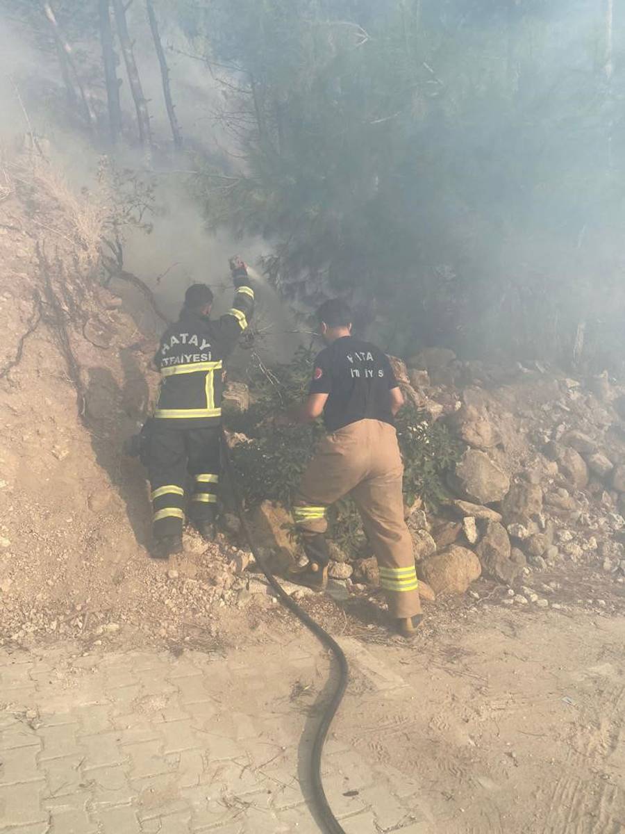 Hatay Antakya'da korkutan orman yangını: Ekiplerin müdahalesiyle büyümeden söndürüldü 1