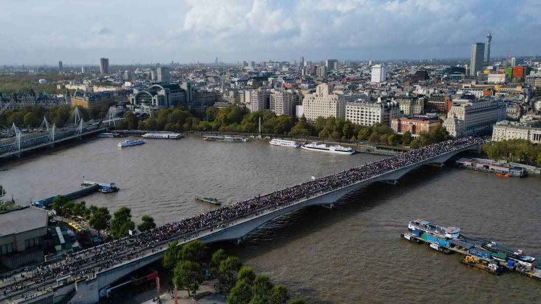 Londra'da Filistin'e destek gösterisi 3