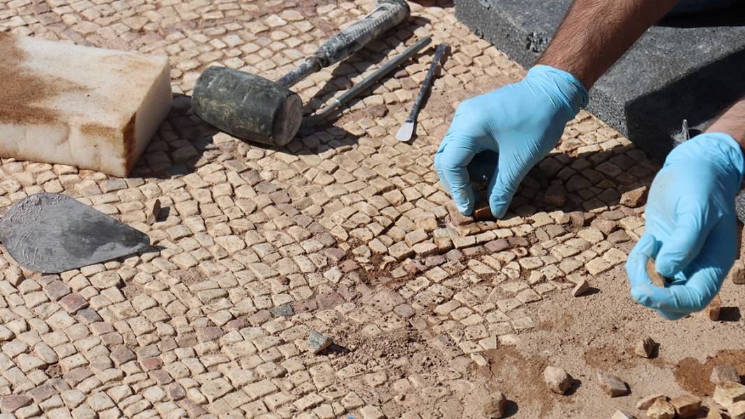 Perre Antik Kenti'ndeki 1800 yıllık mozaikler koruma altında 1