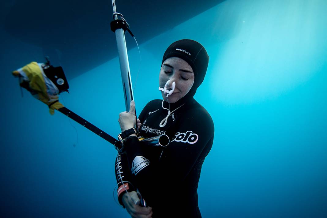 Şahika Ercümen'den dünya rekoru denemesi: 105 metrede nefesini Hatay için tutacak 2