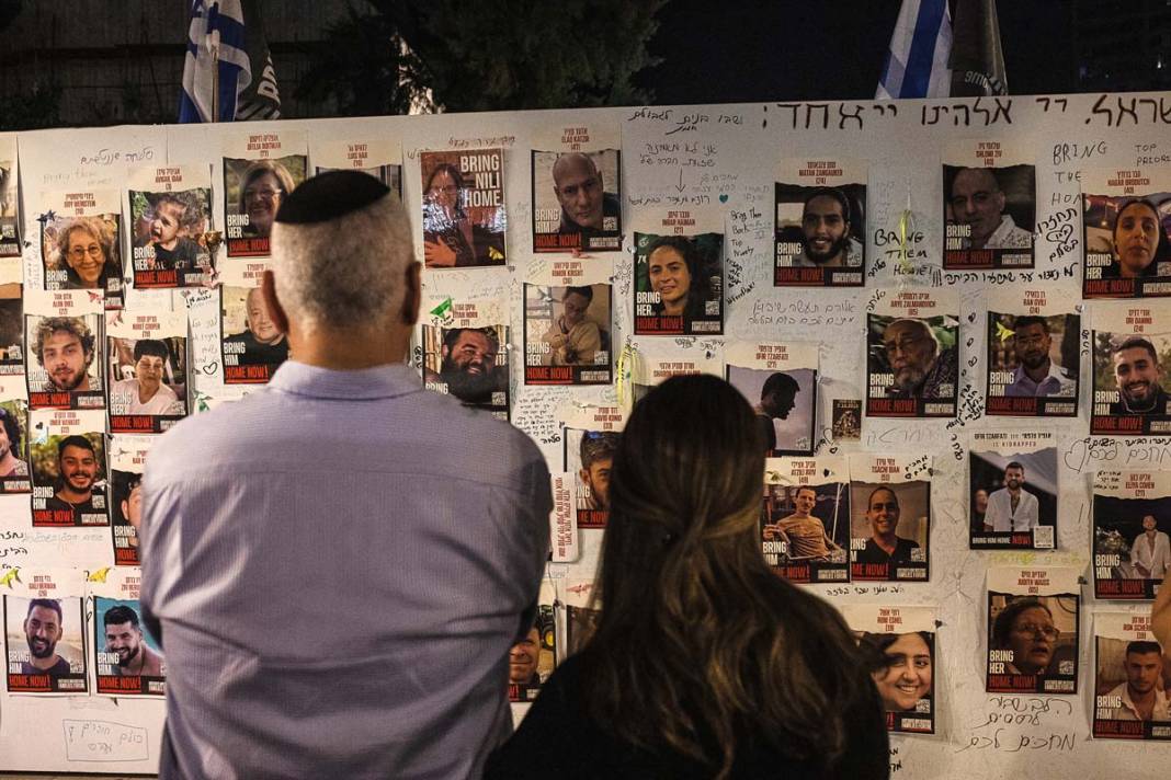 İsrailliler rehineler için yürüyüş düzenledi 7