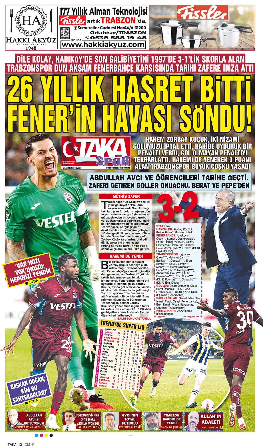 Kadıköy'de tarihi fırtına: Trabzonspor yenilmezlik serisinin fitilini ateşledi 16