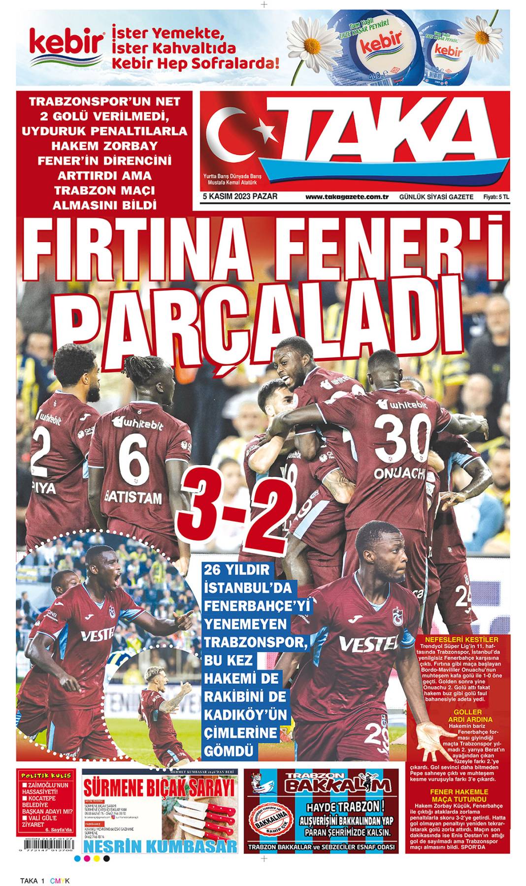 Kadıköy'de tarihi fırtına: Trabzonspor yenilmezlik serisinin fitilini ateşledi 18