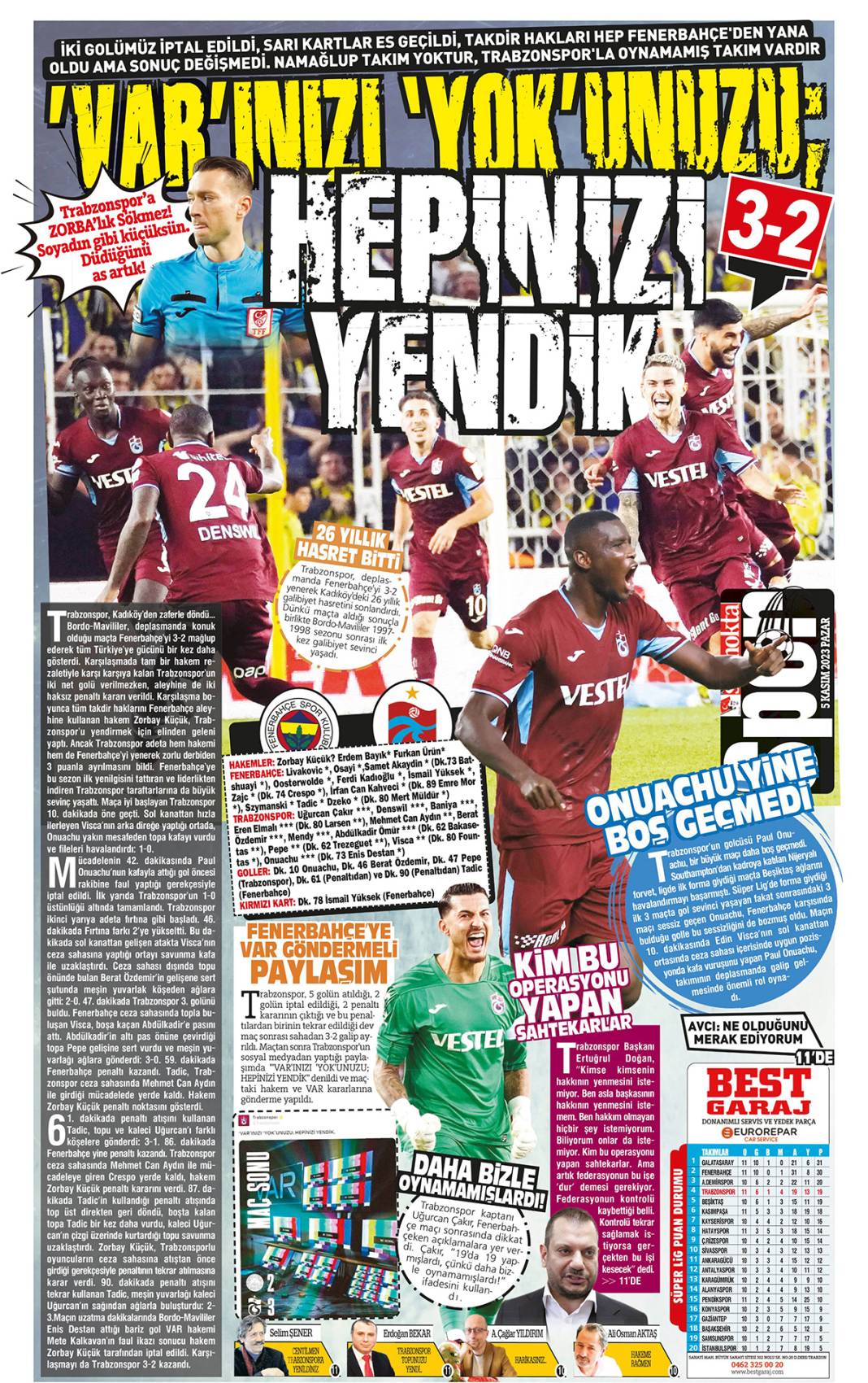 Kadıköy'de tarihi fırtına: Trabzonspor yenilmezlik serisinin fitilini ateşledi 15