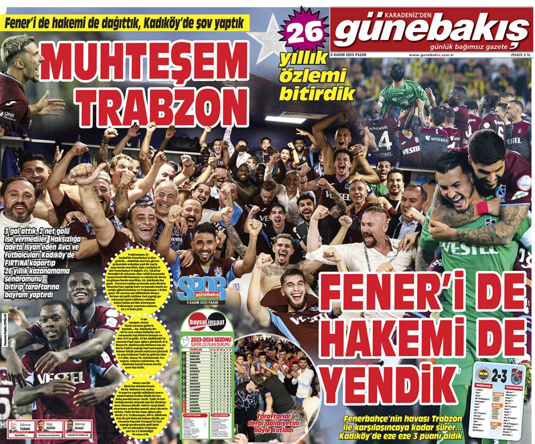 Kadıköy'de tarihi fırtına: Trabzonspor yenilmezlik serisinin fitilini ateşledi 17