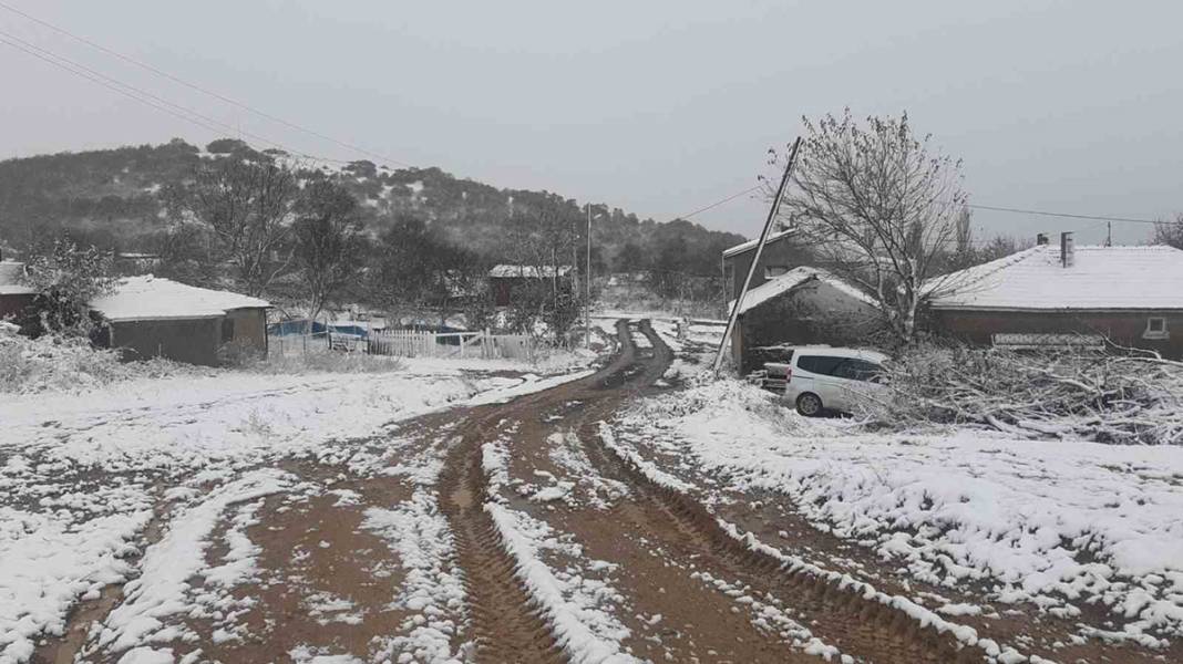 Balkanlar'dan gelen kar yağışı sınır kapısını çaldı: Edirne beyaz örtüyle kaplandı 8