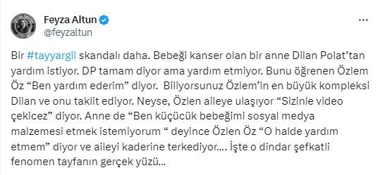 Dilan Polat'ın çakması Özlem Öz hakkına korkunç iddia! Kanser hastası çocuğa bakın ne yapmış? "Yazıklar olsun" 7
