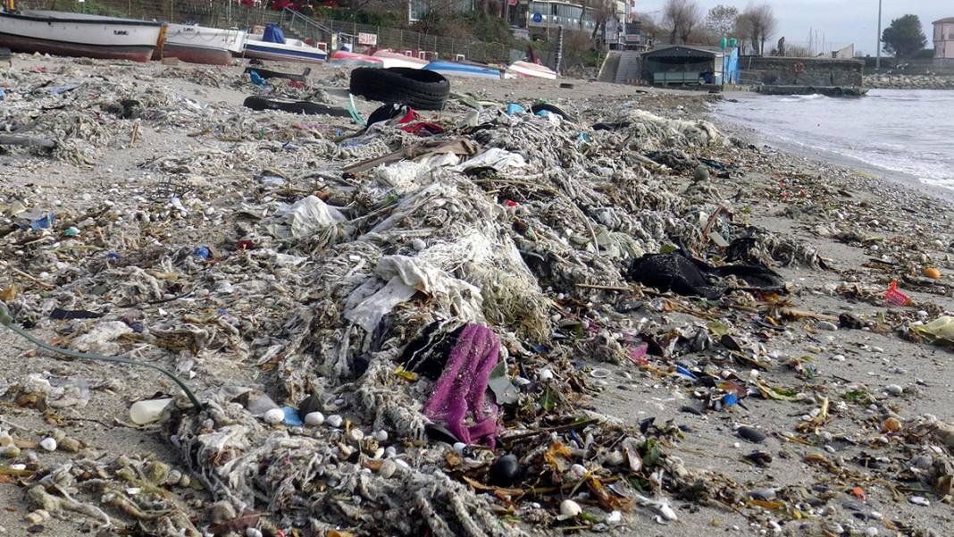 Avcılar'da deniz çöpleri adeta kustu 1