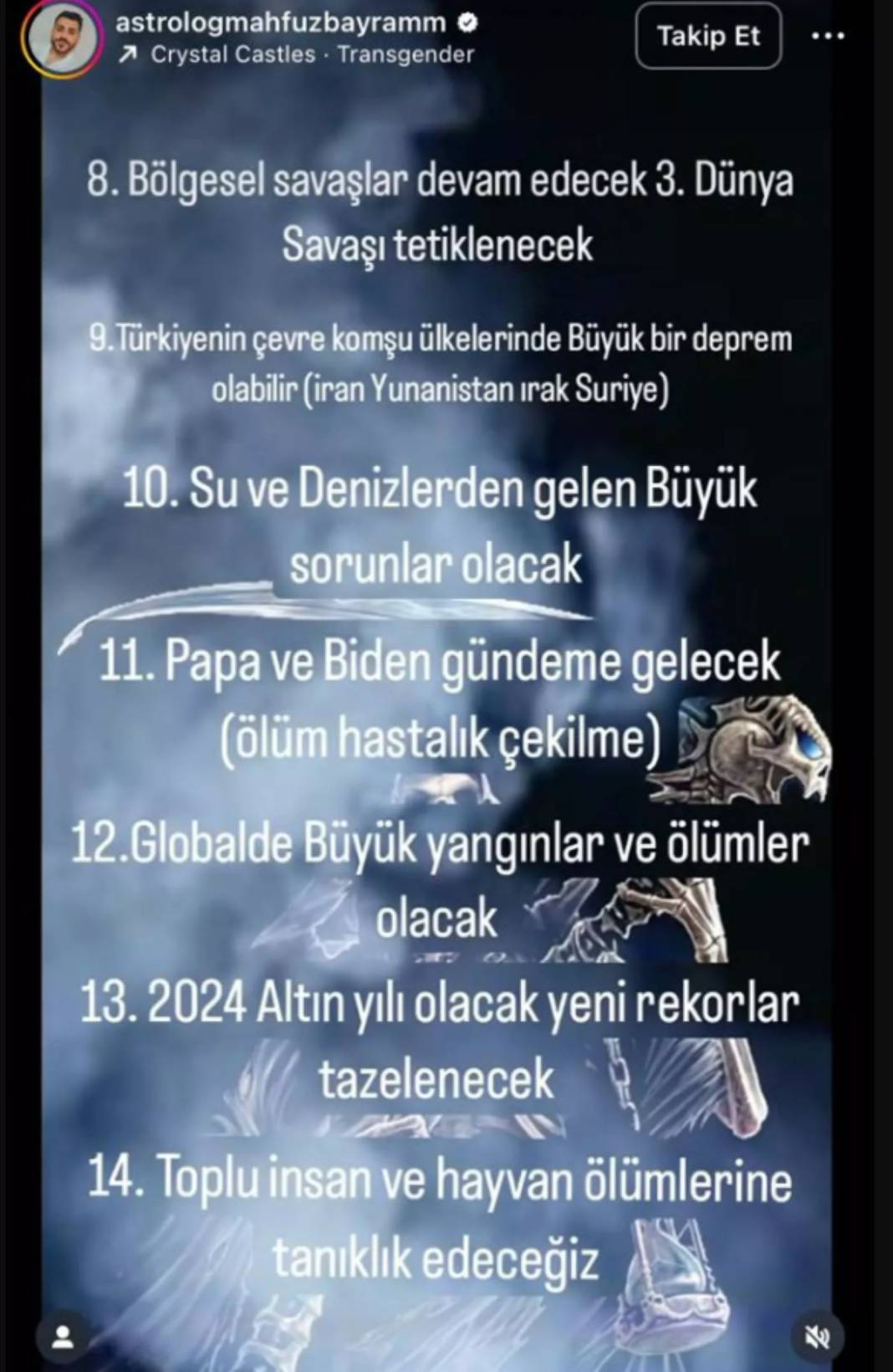 Simpsonlardan bile ünlü! Depremleri bilmesiyle tanınan astrolog 2024 kehanetlerini sıraladı: Uçak kazası, sel... 9