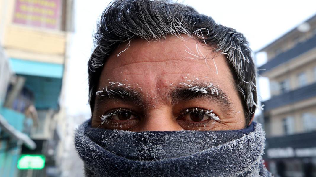 Doğu Anadolu Sibirya soğuklarına teslim: Sokağa çıkanın kirpikleri buz tuttu 12