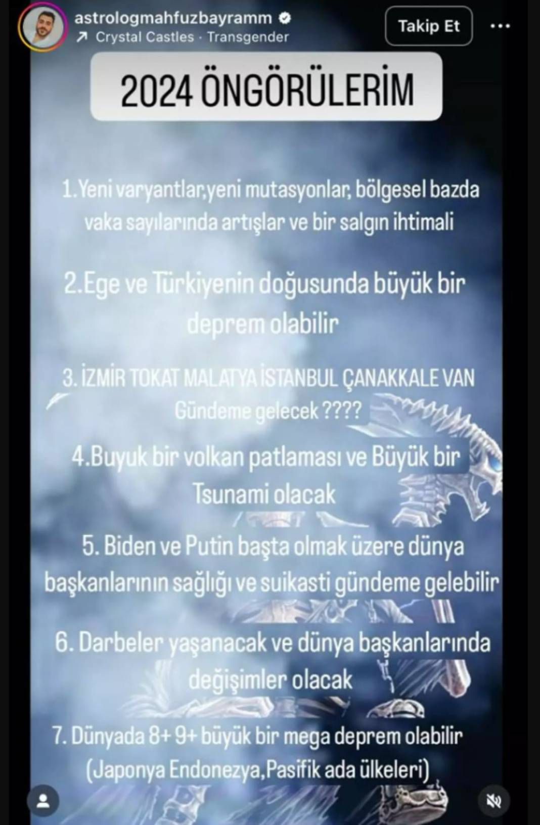 Simpsonlardan bile ünlü! Depremleri bilmesiyle tanınan astrolog 2024 kehanetlerini sıraladı: Uçak kazası, sel... 5