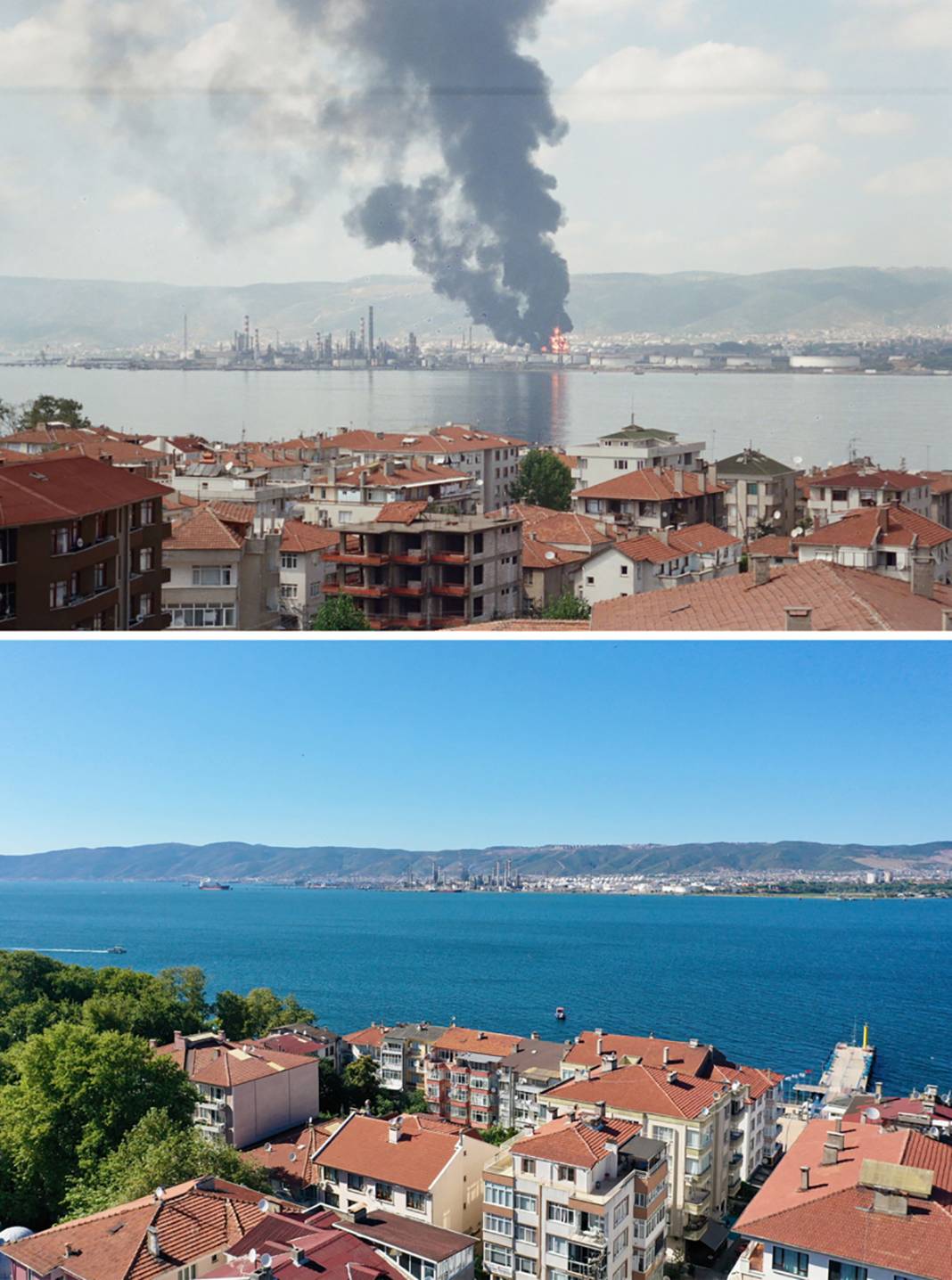 1999 Marmara Depremi'nde Gölcük’te hasar gören yerler 25 yıl sonra havadan görüntülendi 6