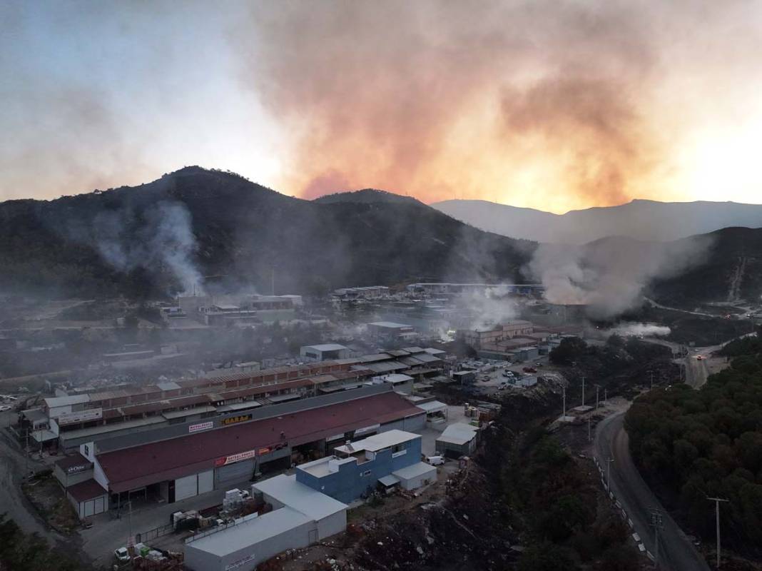 İzmir'in ciğerleri küle döndü... Yangının verdiğini zarar havadan görüntülendi 3