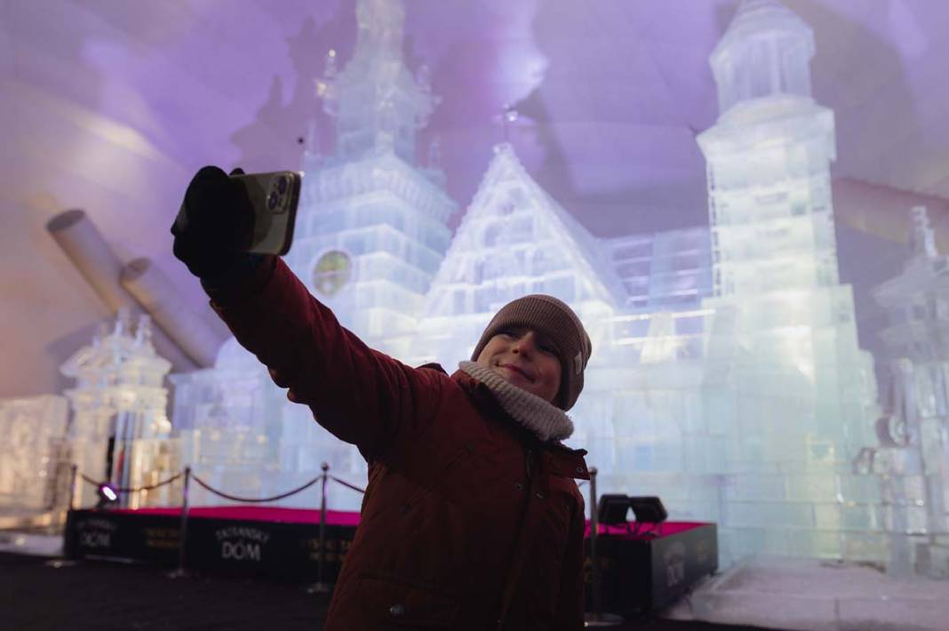 Slovakya'daki buz heykelleri ziyaretçileri büyüledi 5