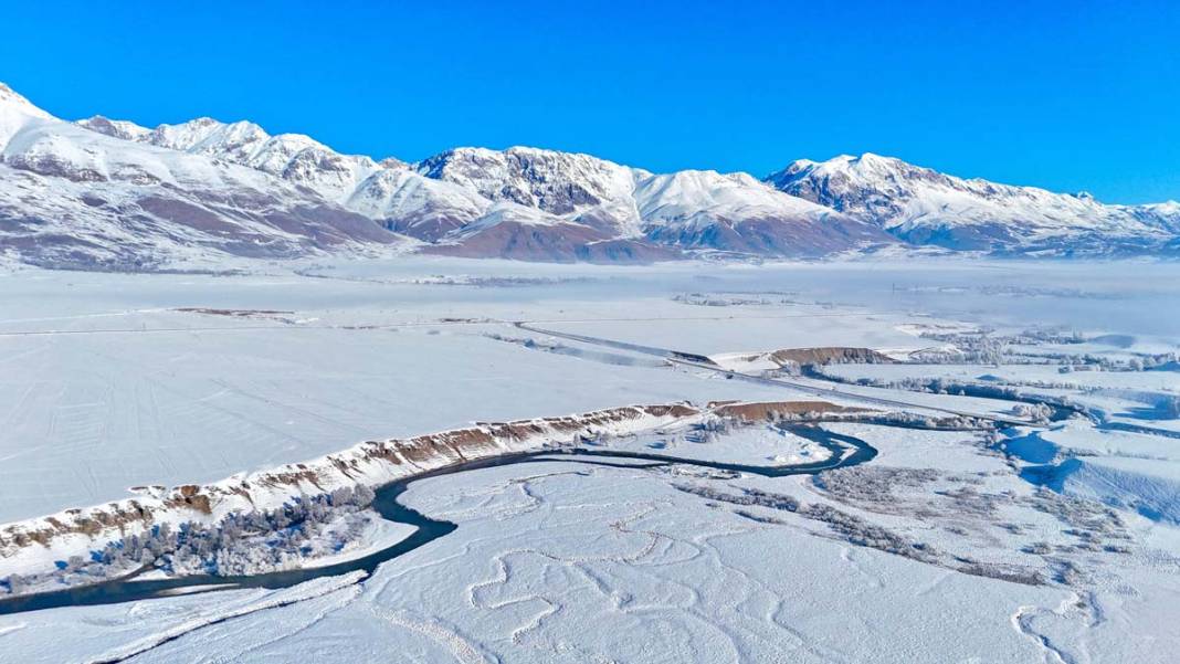 Ovacık'ta büyüleyici kış manzarası 2