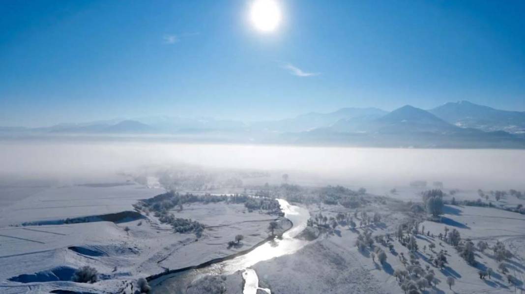 Ovacık'ta büyüleyici kış manzarası 3