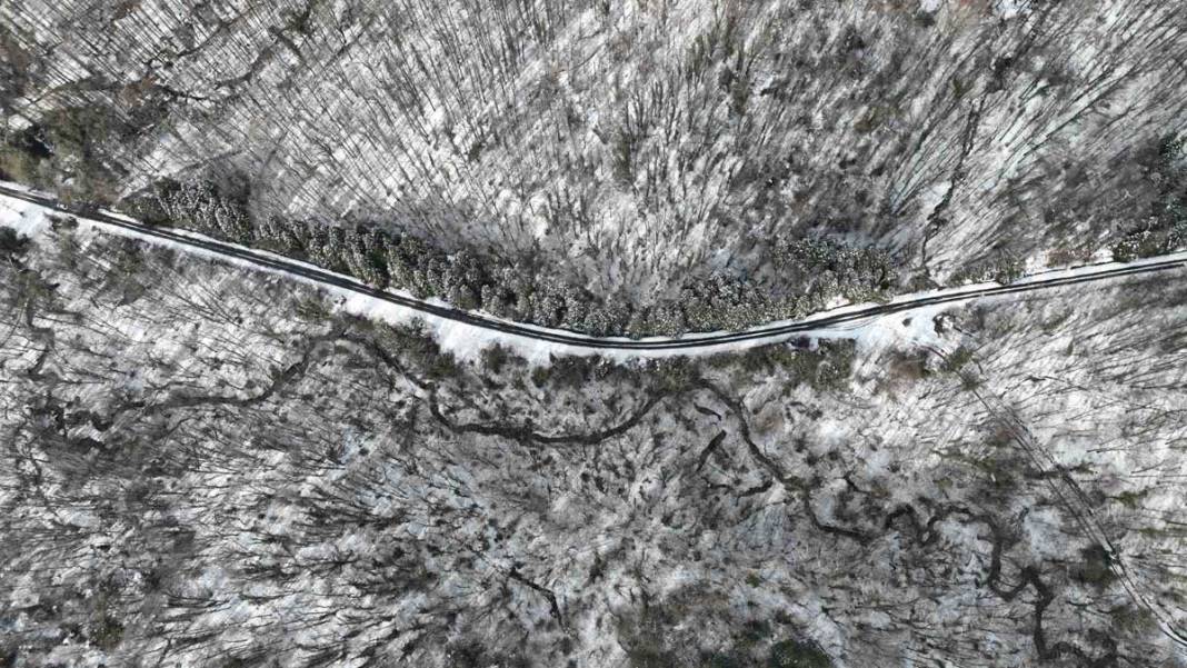 İstanbul’da kar yağışı: Belgrad Ormanı beyaza büründü 6