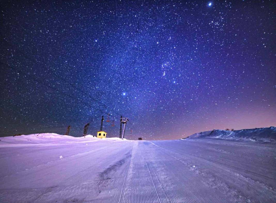 Bitlis'te kar ve yıldızların uyumu hayran bıraktı 5