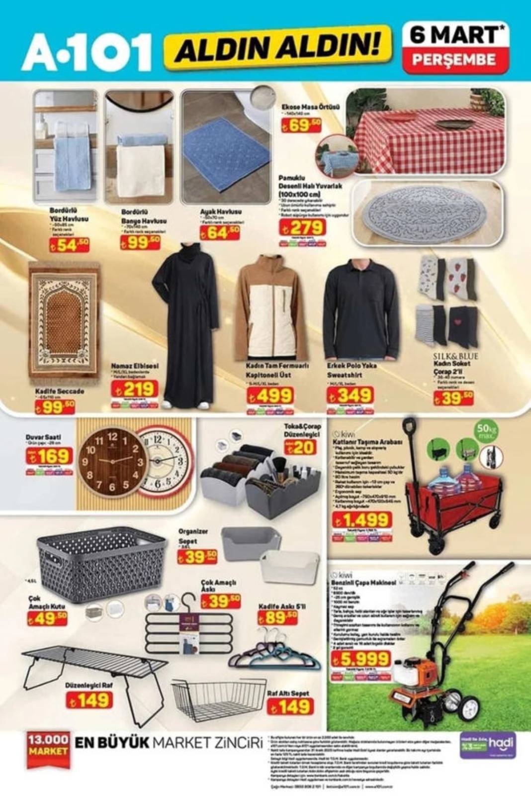 A101'den Ramazan indirimi müjdesi! Gıda ürünlerinden teknolojik aletlere kadar uygun fiyatlar: İşte 6 Mart Perşembe kataloğu 5