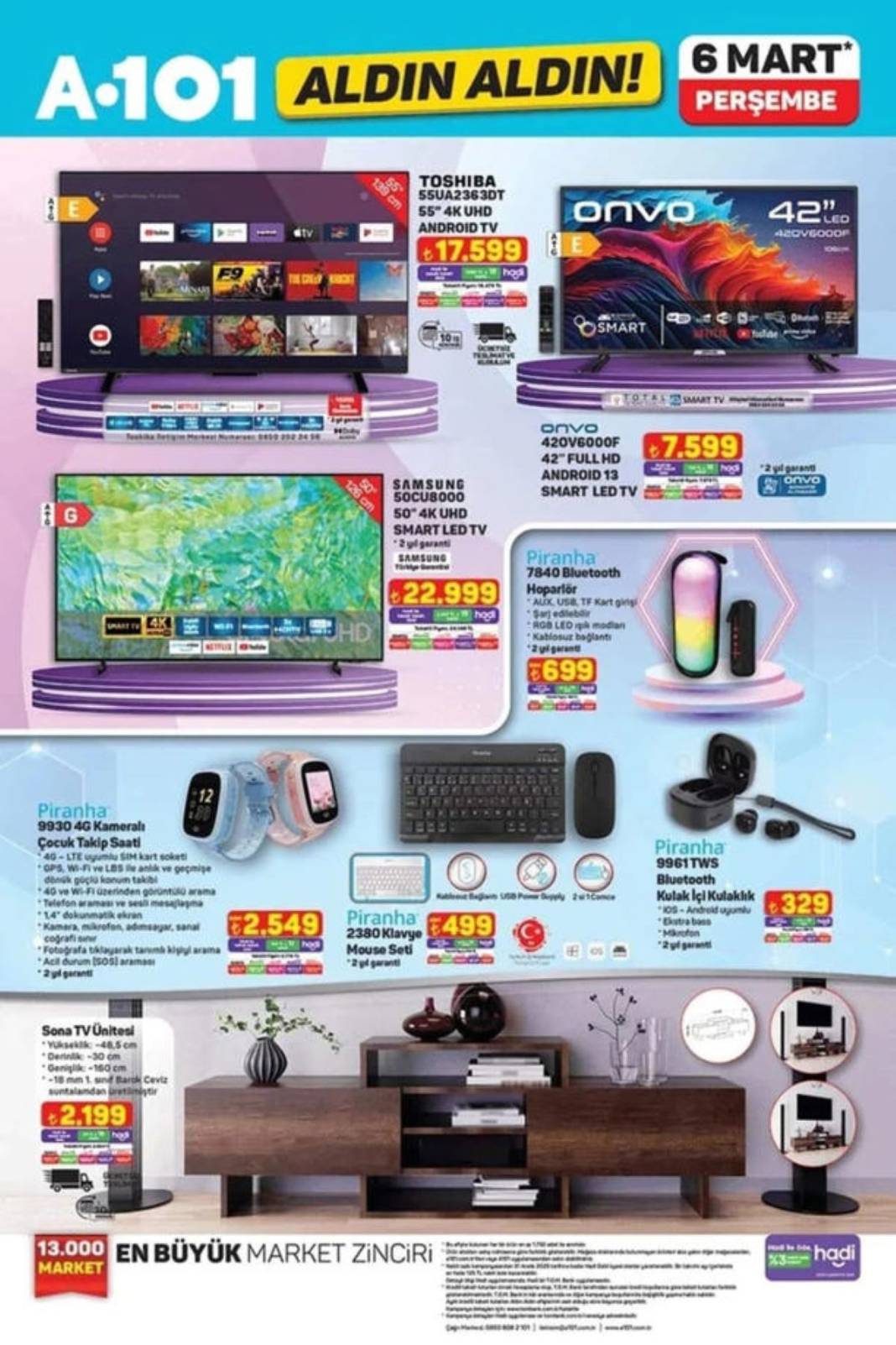 A101'den Ramazan indirimi müjdesi! Gıda ürünlerinden teknolojik aletlere kadar uygun fiyatlar: İşte 6 Mart Perşembe kataloğu 8