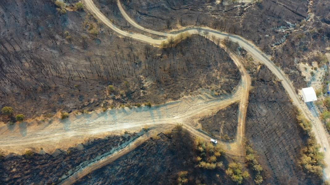 Hatay alevlere teslim: Bin 800 kişi tahliye edildi, yangın bölgesi havadan görüntülendi 2
