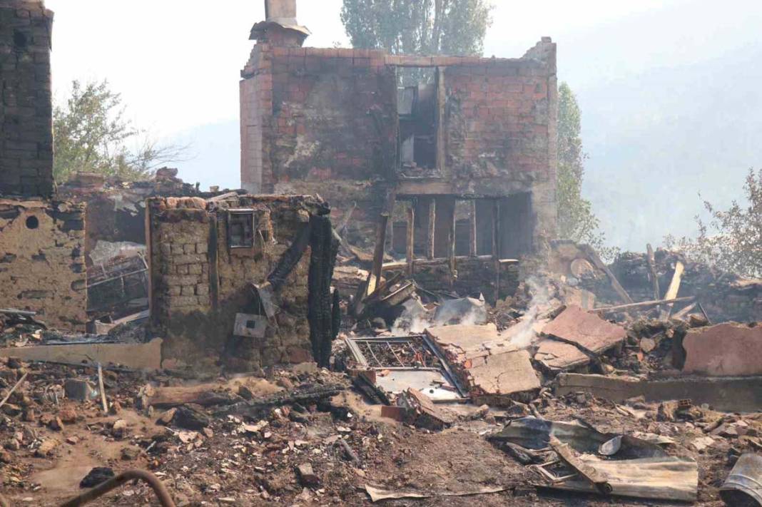Sakarya’da yangın felaketi: Üç ev tamamen yok oldu 1