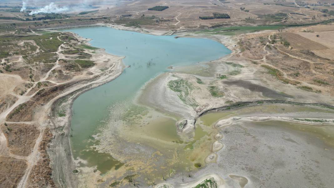 Tekirdağ'da kuraklık alarmı: Türkmenli Göleti kuruma noktasına geldi 1