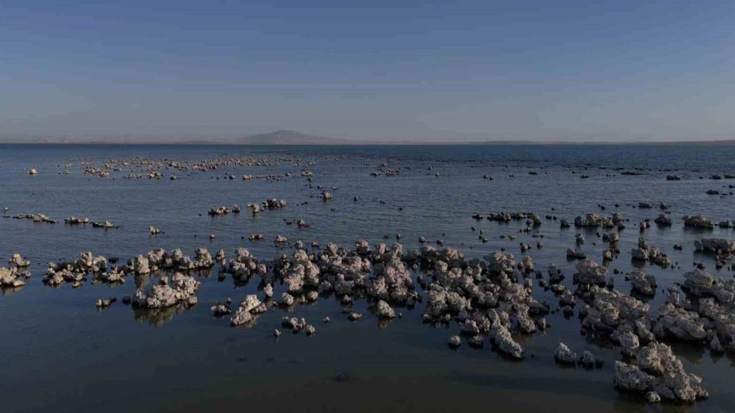 Kuraklık Van Gölü'nü vurdu: Endişe verici manzara ortaya çıktı 1