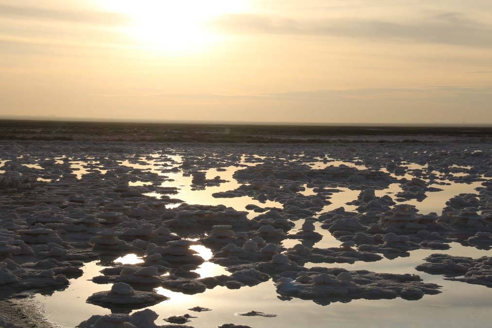 Tuz Gölü’nde sular çekildi, ortaya ilginç tuz şekilleri çıktı 8